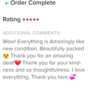 LOVE NOTE !!! 5 ITEMS FOR 10 DOLL